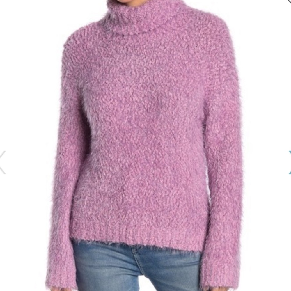 NWOT ABOUND LAVENDER FUZZY TURTLENECK SWEATER - Picture 8 of 8